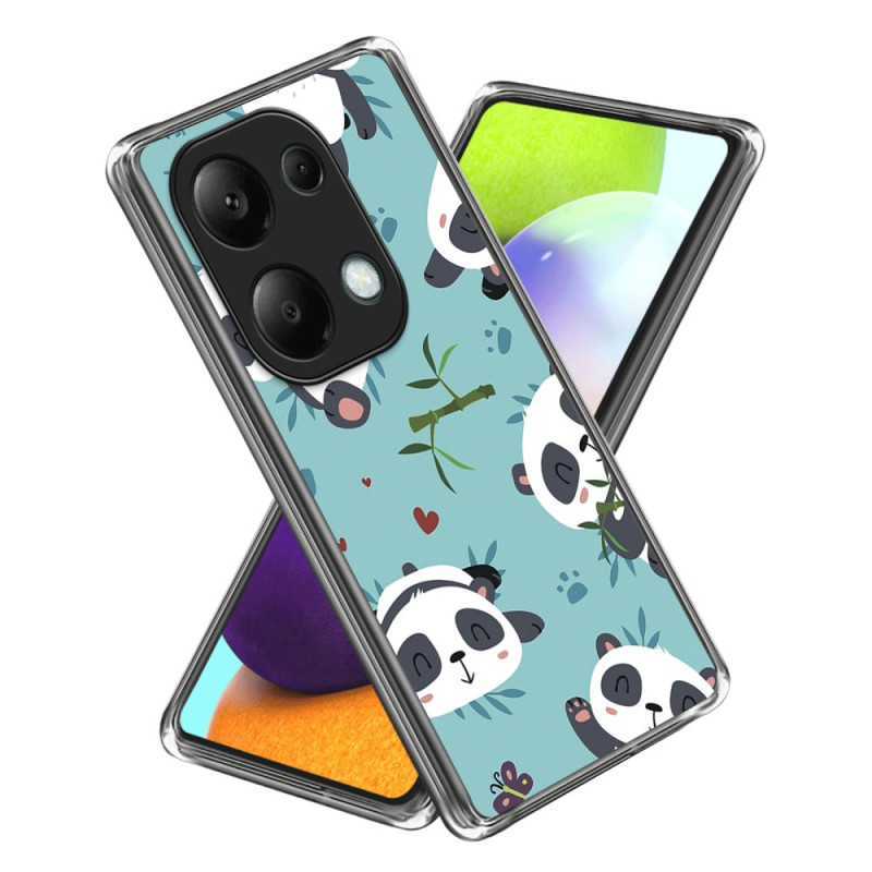 Xiaomi Redmi Note 13 Pro 4G / Poco M6 Pro 4G Cover Niedliche Pandas