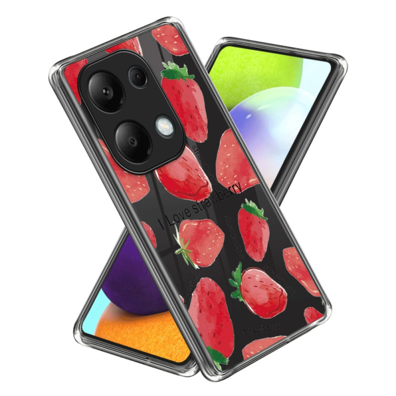Xiaomi Redmi Note 13 Pro 4G / Poco M6 Pro 4G Cover Erdbeere