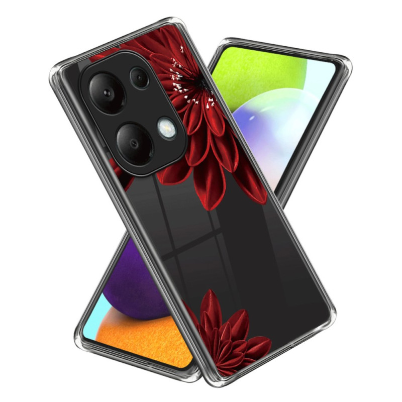 Xiaomi Redmi Note 13 Pro 4G / Poco M6 Pro 4G Cover Rote Blume