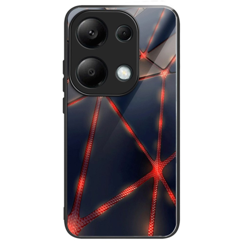 Xiaomi Redmi Note 13 Pro 4G / Poco M6 Pro 4G Panzerglas
 Cover Rote Dreiecke