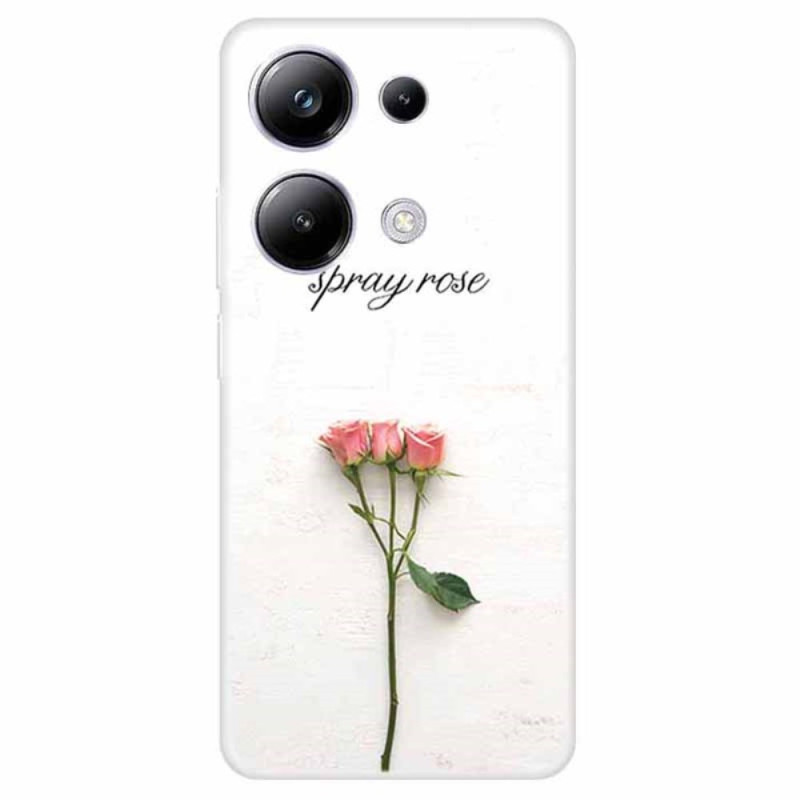 Xiaomi Redmi Note 13 Pro 4G / Poco M6 Pro 4G Cover Drei Blumen