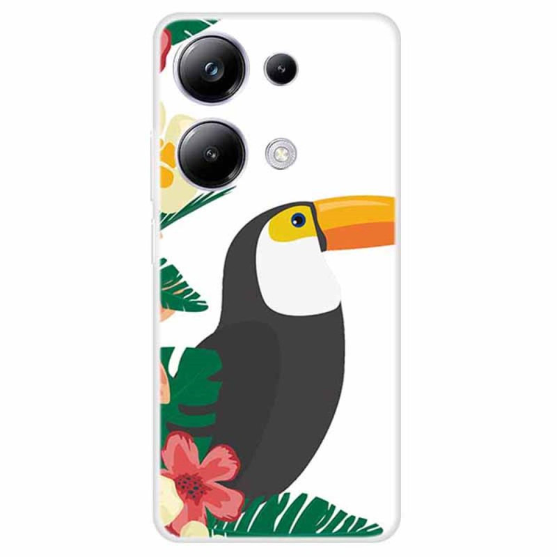Xiaomi Redmi Note 13 Pro 4G / Poco M6 Pro 4G Cover Blätter und Vogel