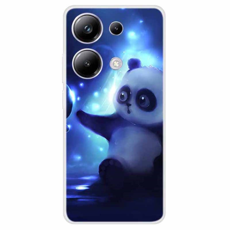 Xiaomi Redmi Note 13 Pro 4G / Poco M6 Pro 4G Panda Cover auf blauem Hintergrund