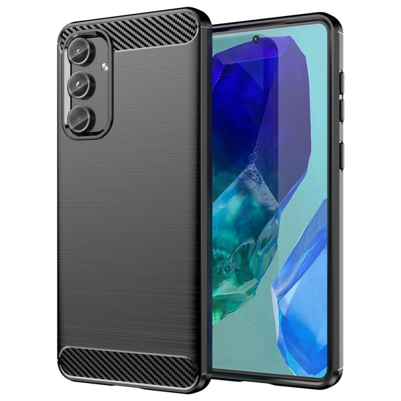 Samsung Galaxy M55 5G Kohlefaser
 Cover Gebürstet