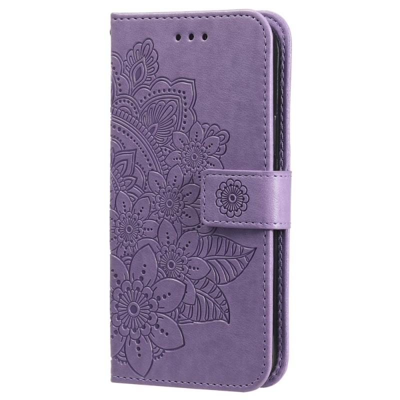 Hülle Samsung Galaxy M55 5G Druck Mandala mit Riemen
