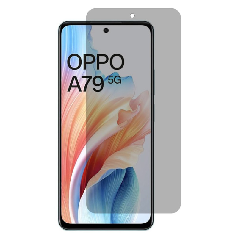 Anti-Espion Schutz aus gehärtetem Glas für Oppo A79 5G Display