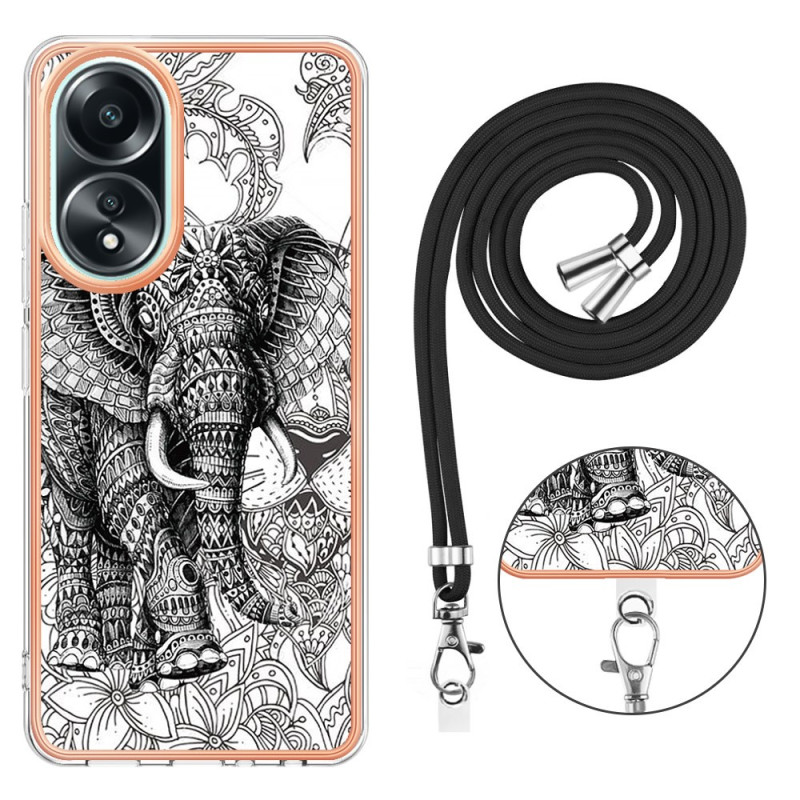 Oppo A58 Totem Elephant Cord Cover