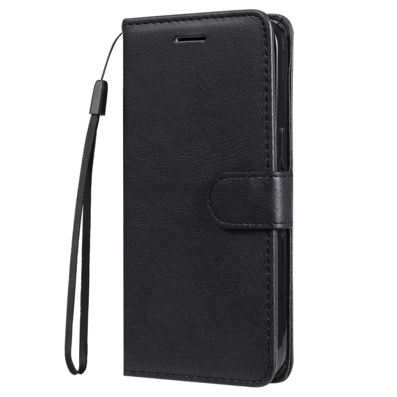 Oppo A58 Kunstleder-Tasche mit Riemen