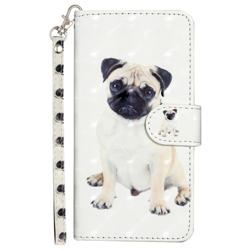 Tasche Oppo A38 / A18 Hund mit Riemen