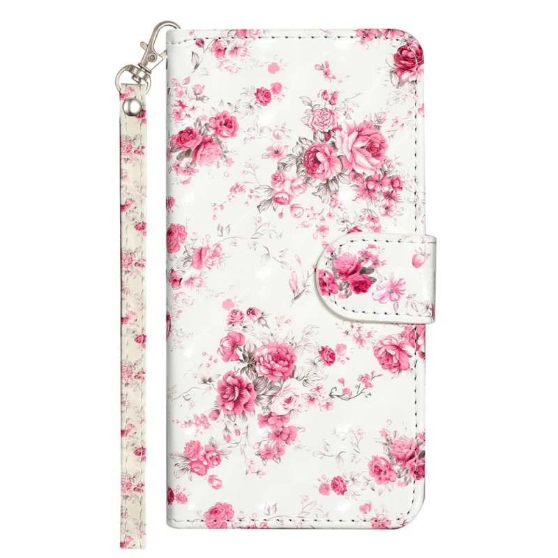 Tasche Oppo A38 / A18 Rosen mit Riemen