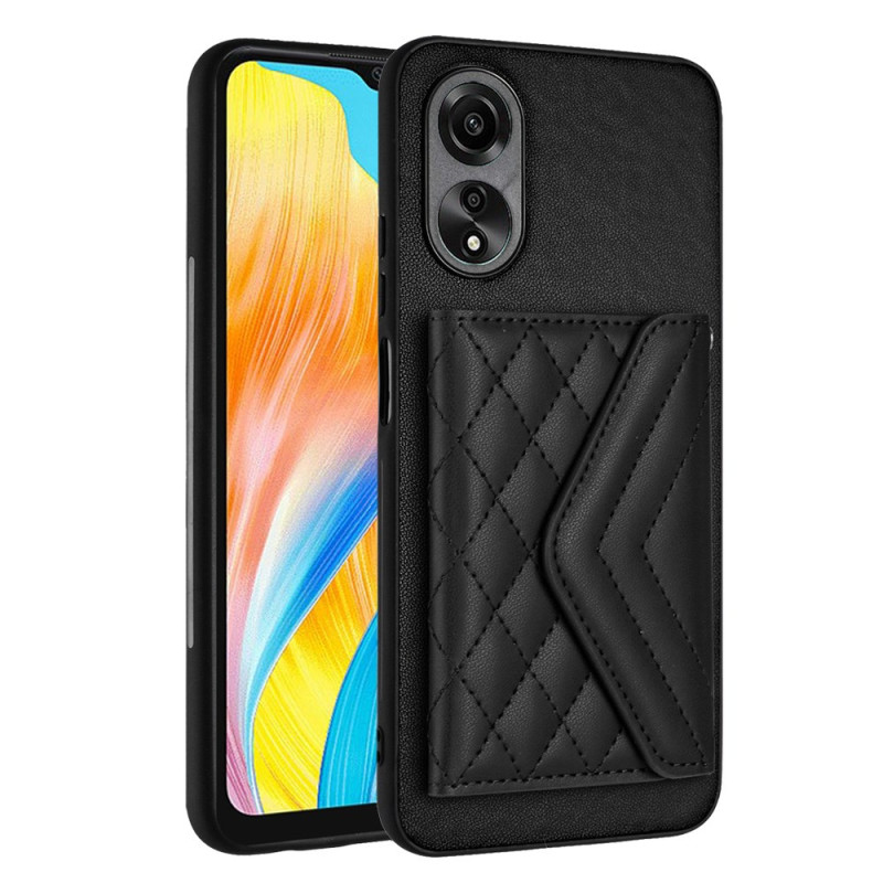 Cover Oppo A138 / A18 Kartenhalter Matelassé