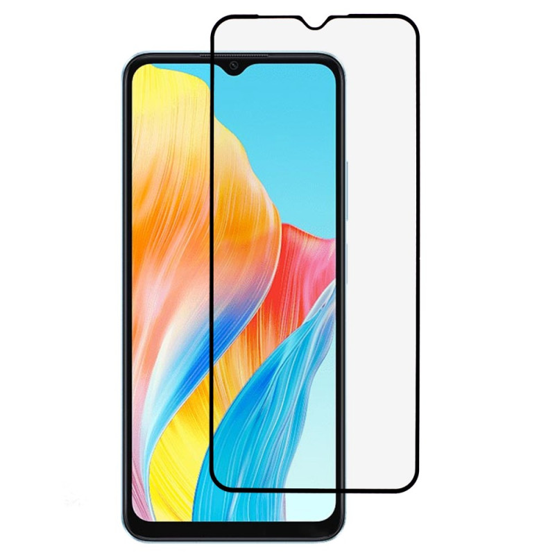 Vollständiger Schutz aus gehärtetem Glas für das Display des Oppo A18