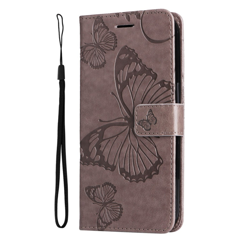Oppo A78 Riesige Schmetterlinge Tasche mit Riemen