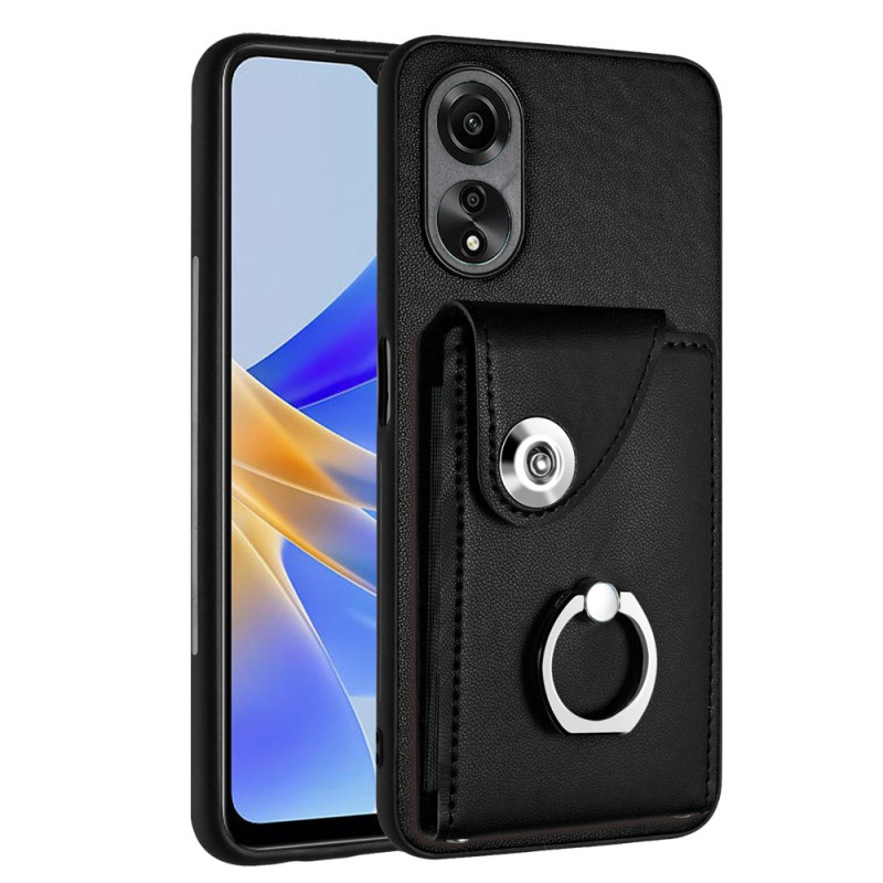 Oppo A78 5G Cover Aufgeblasener Kartenhalter und Ringhalter