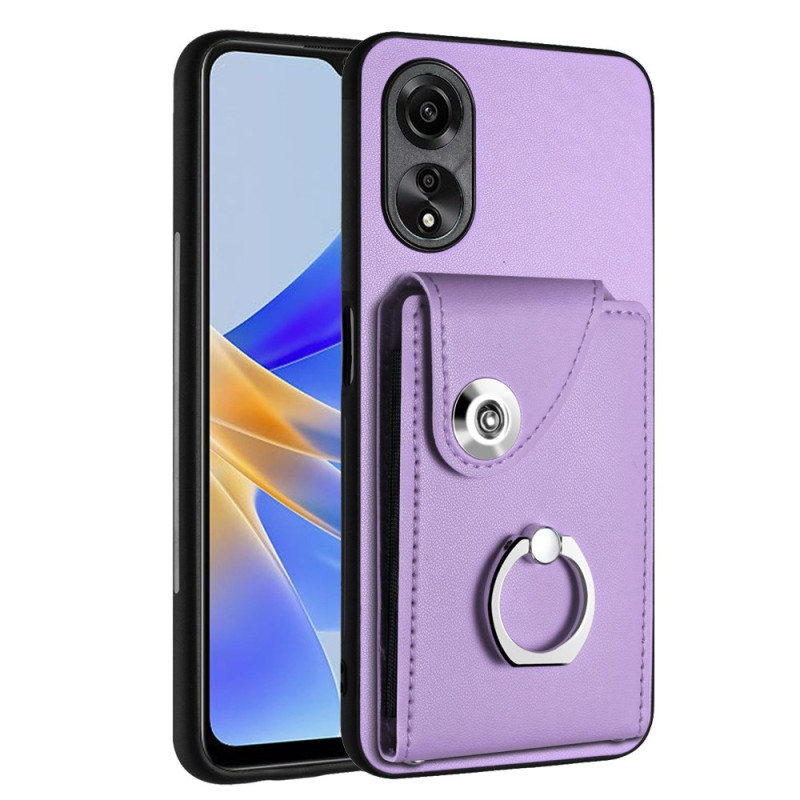 Oppo A78 5G Cover Aufgeblasener Kartenhalter und Ringhalter