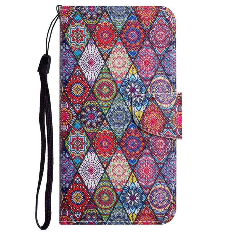 Oppo A96 Kaleidoscope Tasche mit Riemen