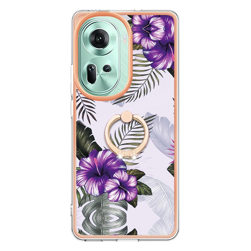 Cover Oppo Reno 11 5G Ringhalter Design Marmor