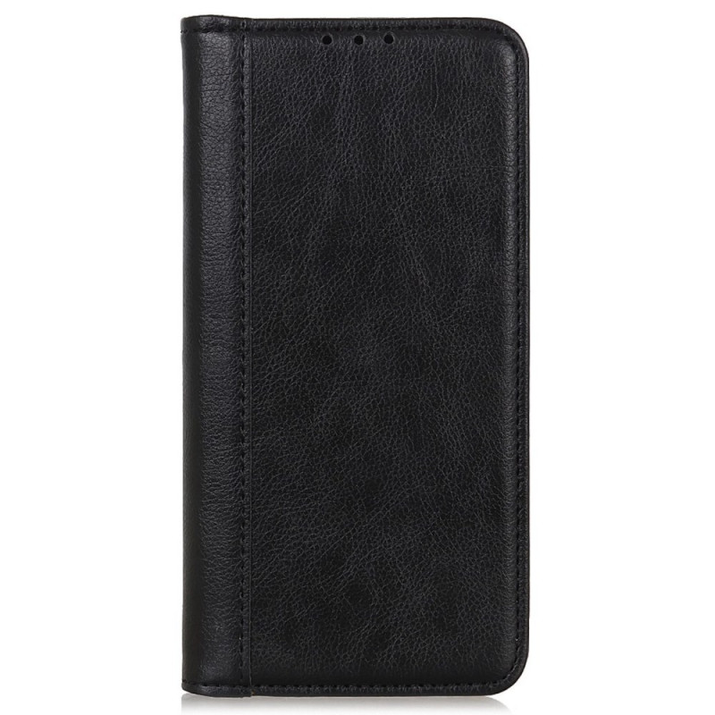 Flip Cover Oppo Reno 11 5G Leder Schlitz Textur Litchi