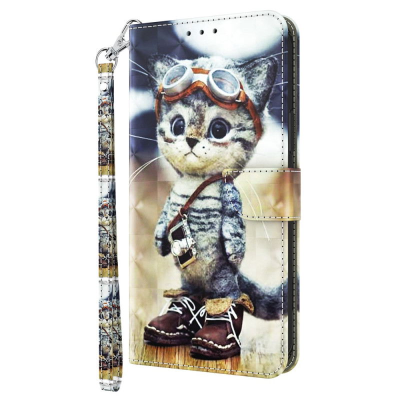 Xiaomi Redmi A3 Katze Flieger Riemen
 Tasche