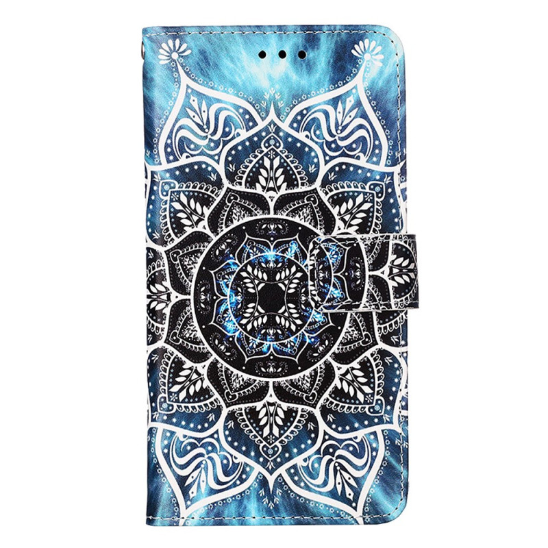 Xiaomi Redmi A3 Tasche Mandala Blume mit Riemen