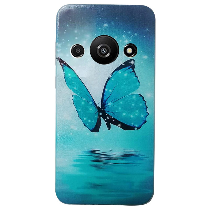 Xiaomi Redmi A3 Schmetterling Cover Blau