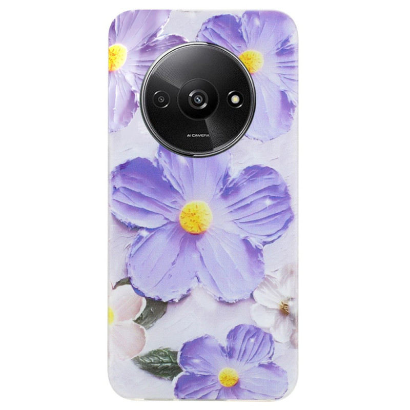 Xiaomi Redmi A3 Cover Lila Blumen