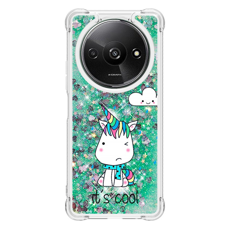 Xiaomi Redmi A3 Glitter Einhorn Cover