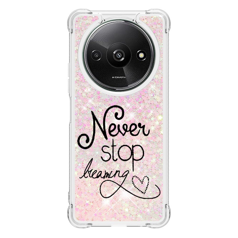 Xiaomi Redmi A3 Glitter Never Stop Dreaming Cover