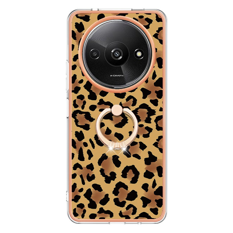 Xiaomi Redmi A3 Ringhalter Leopard Print Cover