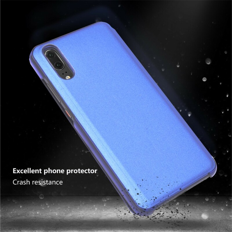 View Cover Huawei P20 Pro Spiegel und Simiii Leder