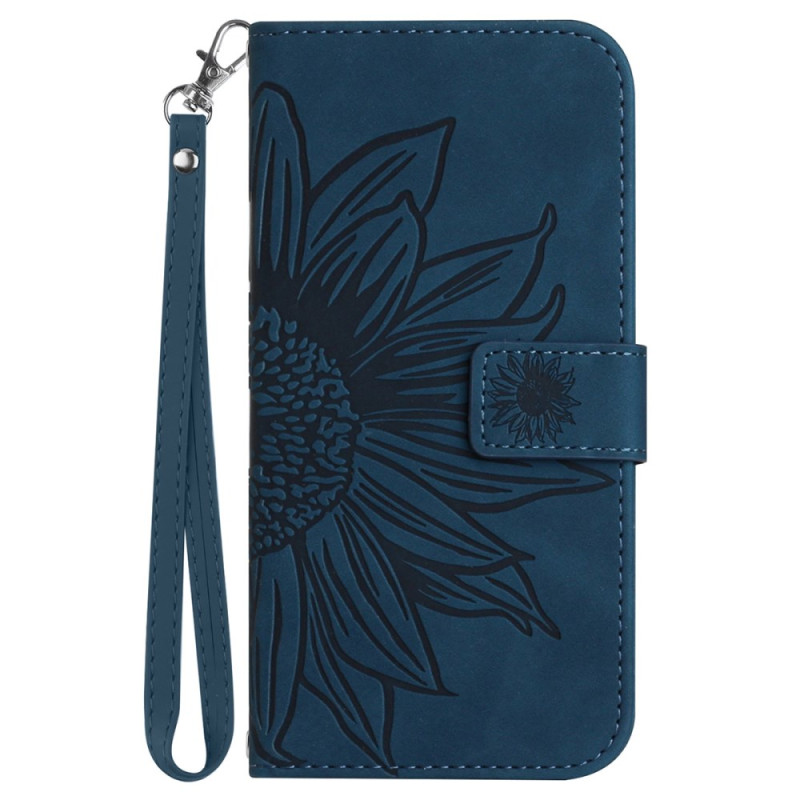 Tasche Oppo A60 Sonnenblumen-Druck mit Riemen