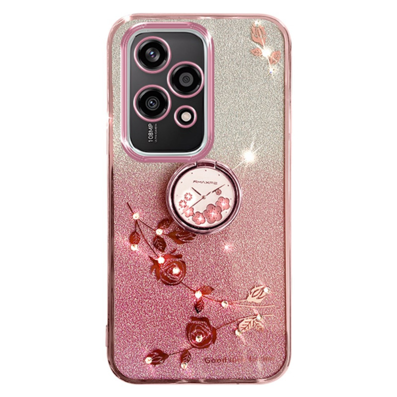 Cover Honor 200 Lite Ringhalter Blumen und Strass