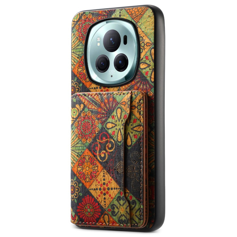 Honor Magic 6 Pro Cover Kartenhalter Floral Design