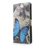 Samsung Galaxy A6 Schmetterling Hülle Blau