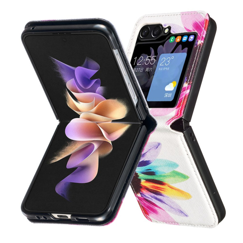 Samsung Galaxy Z Flip 6 Hülle Blume Aquarell