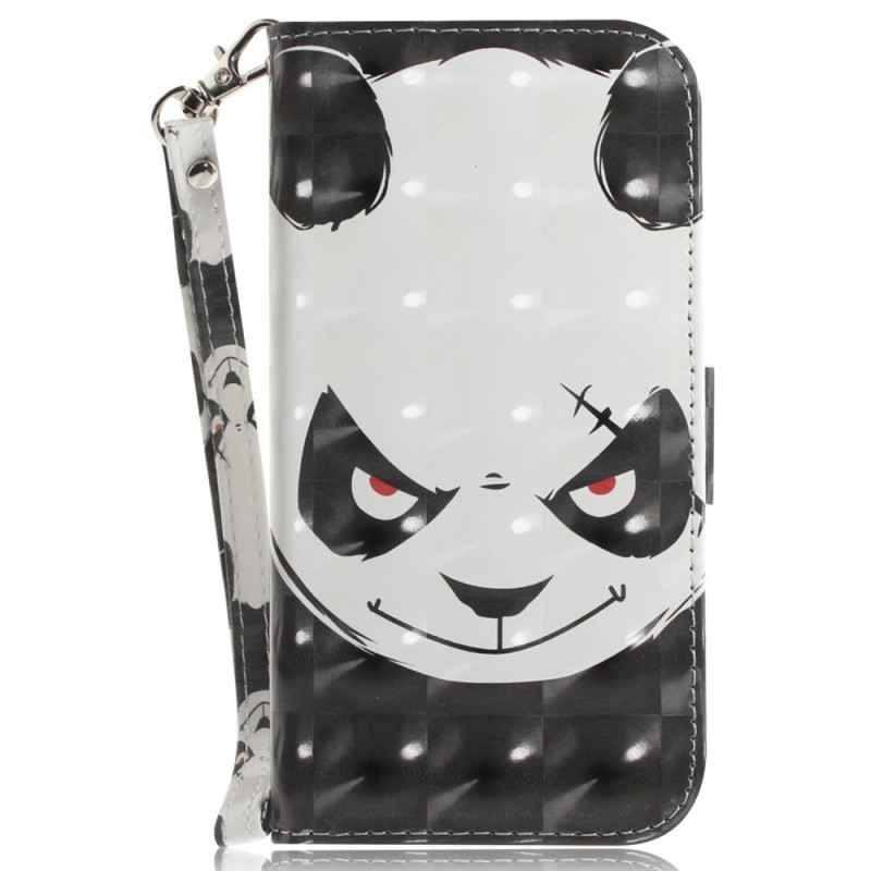 Sony Xperia 1 VI Angry Panda Tasche mit Trageriemen