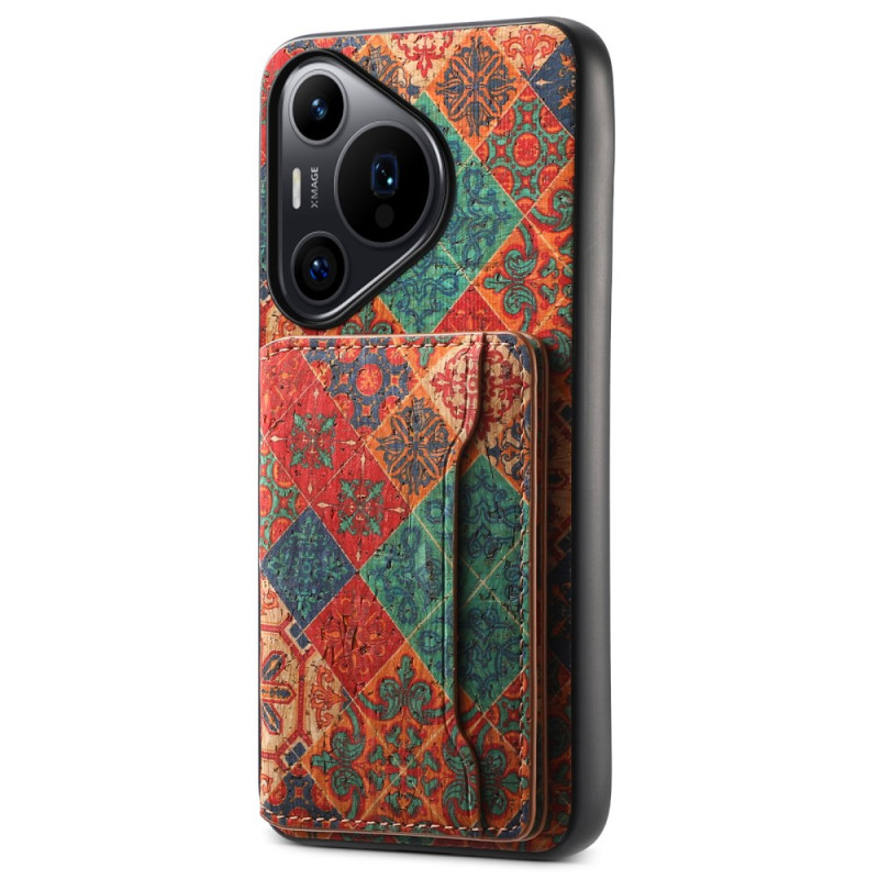 Cover Huawei Pura 70 Pro Kartenhalter Blumenmuster