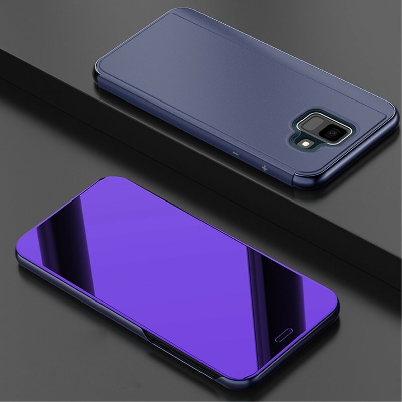 View Cover Samsung Galaxy A6 Spiegel und Leder-Effekt