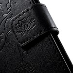 Honor 9 Lite Tasche Schmetterlinge Und Blumen Mit Riemen