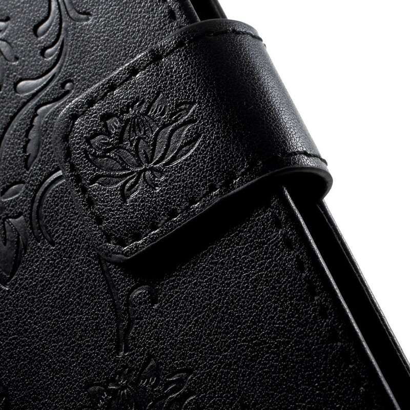 Honor 9 Lite Tasche Schmetterlinge Und Blumen Mit Riemen
