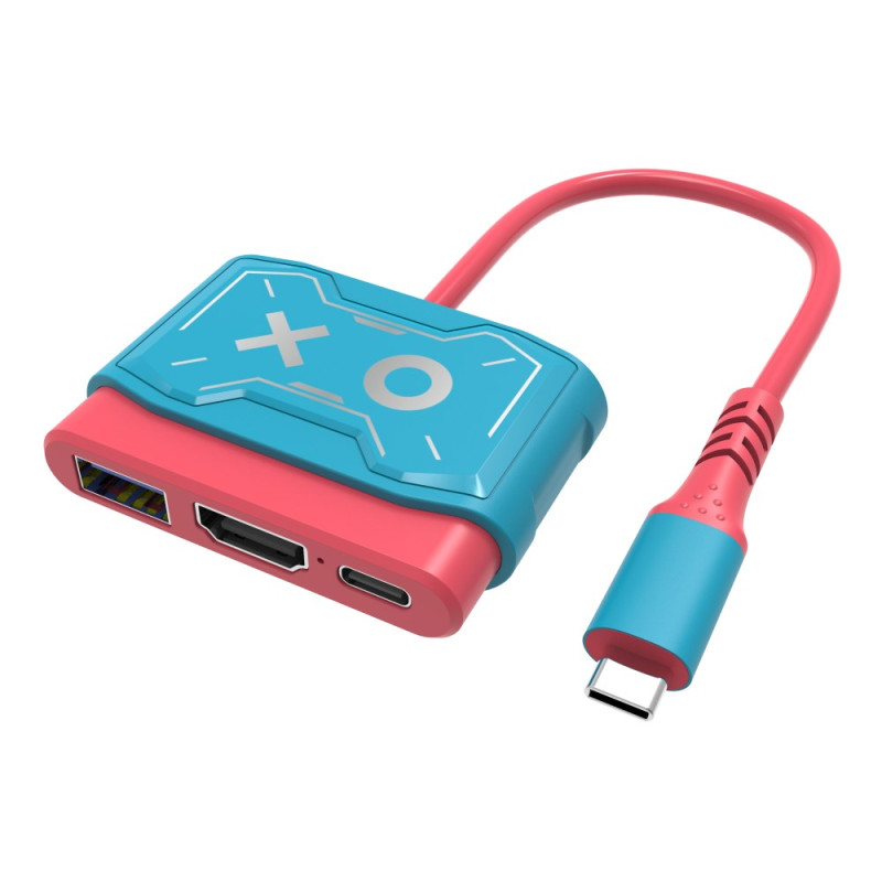 USB 3.0 USB C Hub-Adapter für Nintendo Switch / Switch OLED TOPWOLF
