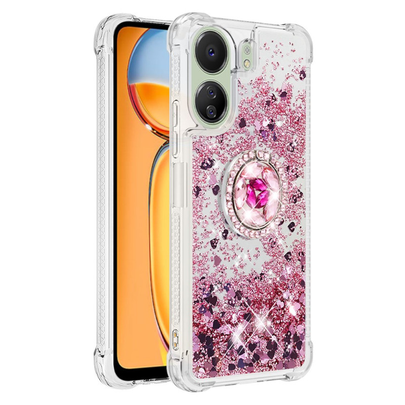 Xiaomi Redmi 13C 4G/5G/Poco C65 Ring-Halter Glitter Cover