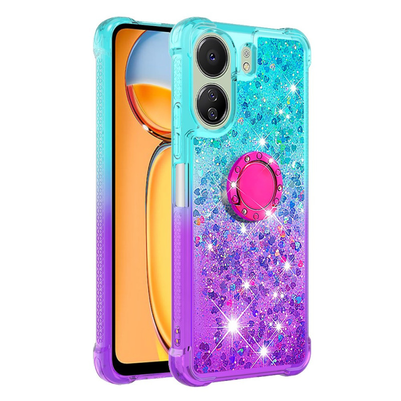 Xiaomi Redmi 13C 4G/5G/Poco C65 Cover Ring-Halterung Gradient Glitter