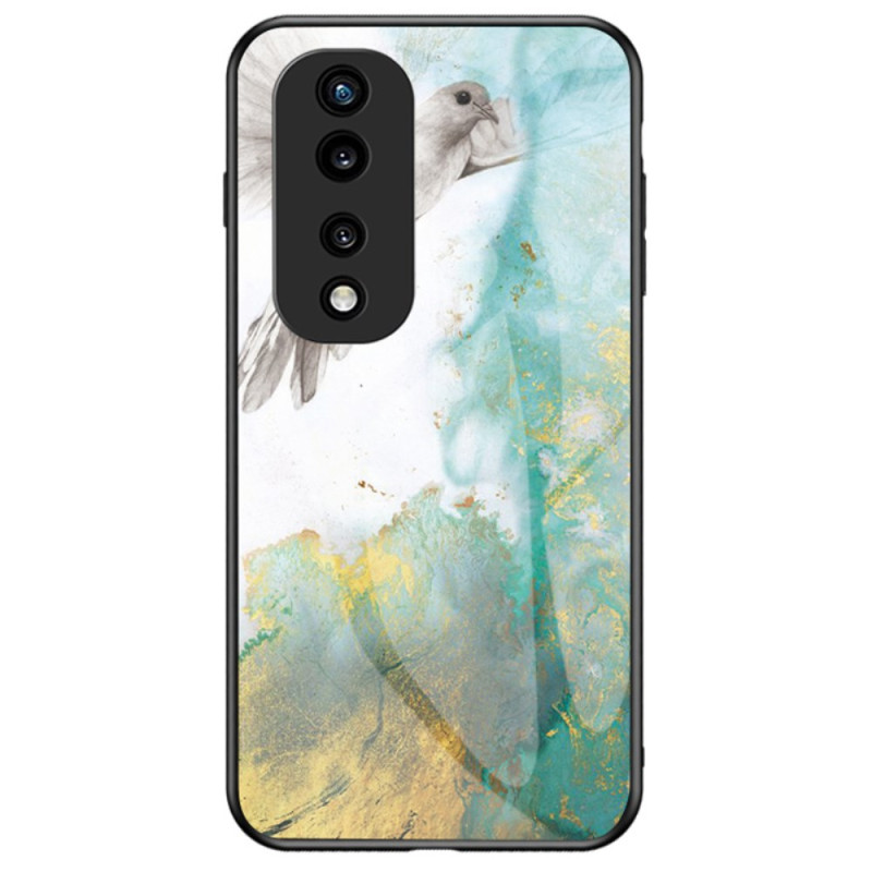 Cover Honor 70 Pro Gehärtetes Glas Marmor-Muster