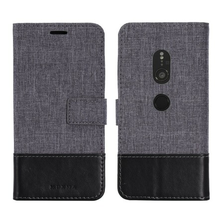 Hülle Sony Xperia XZ2 Muxma Stoff und Lederoptik