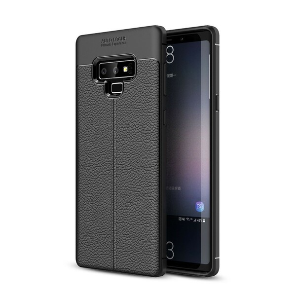 Samsung Galaxy Note 9 Cover Lederoptik Litschi Double Line