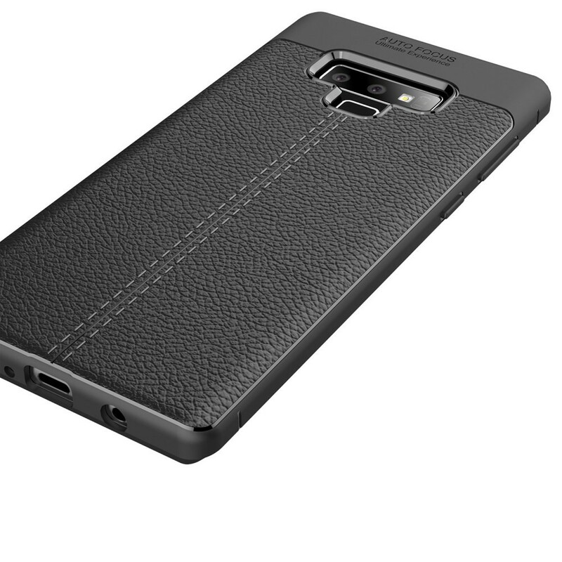 Samsung Galaxy Note 9 Cover Lederoptik Litschi Double Line