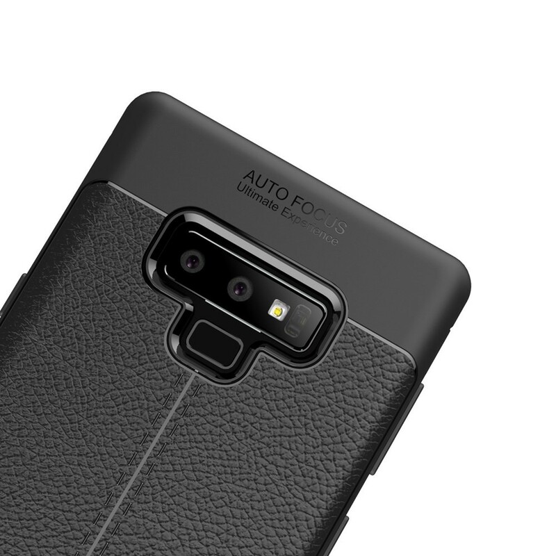 Samsung Galaxy Note 9 Cover Lederoptik Litschi Double Line