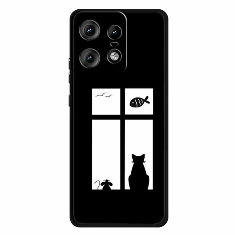 Motorola Edge 50 Pro Cover Katze und Maus