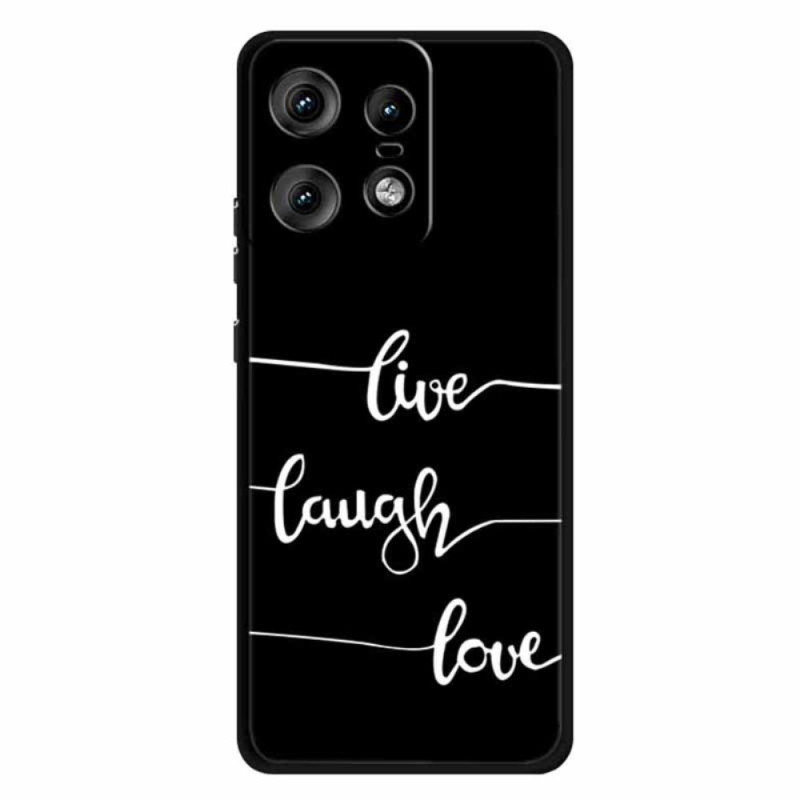 Motorola Edge 50 Pro Cover Live Laugh Love